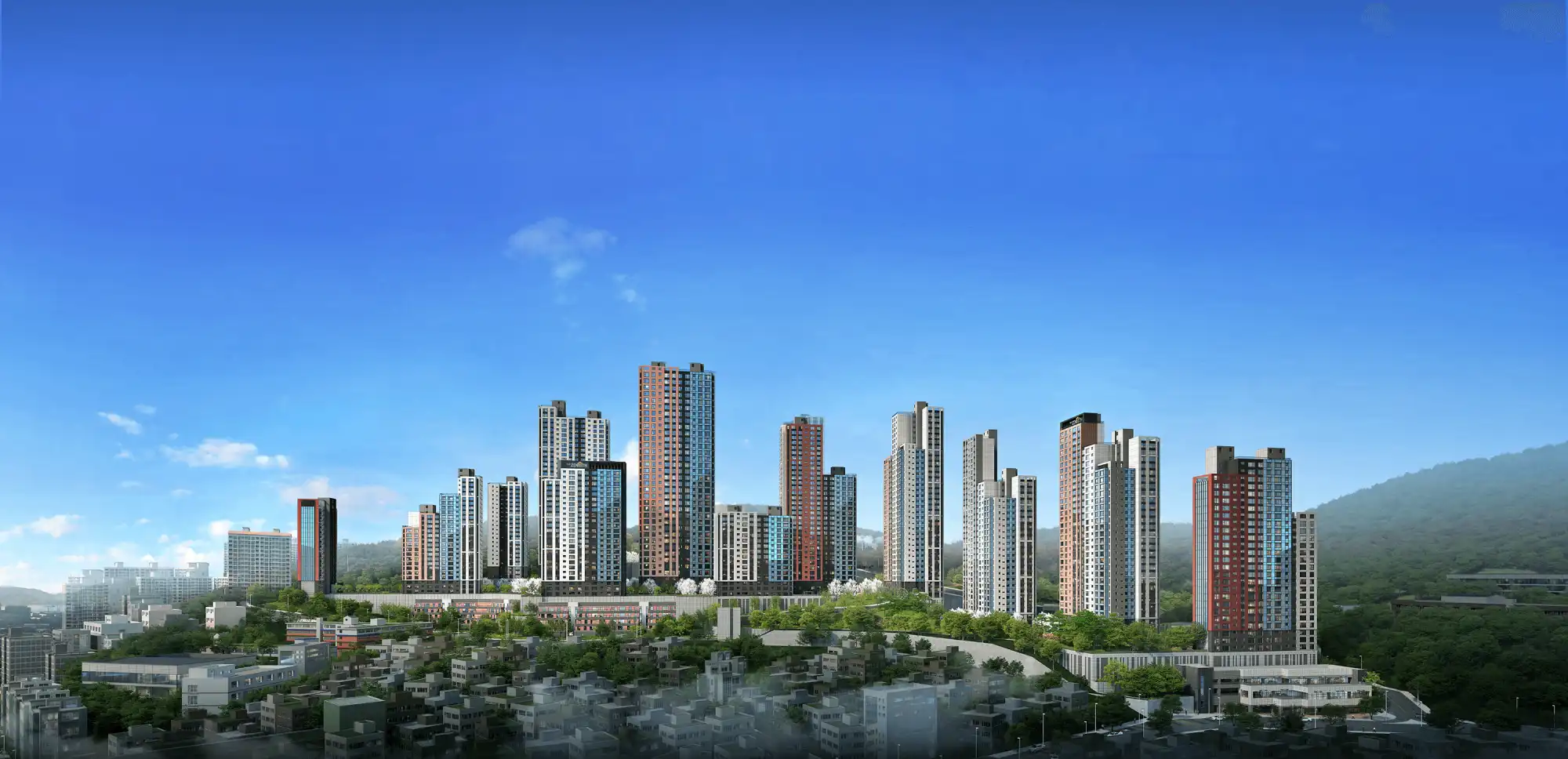 사업개요-두산위브더제니스 오션시티 민간임대 조감도